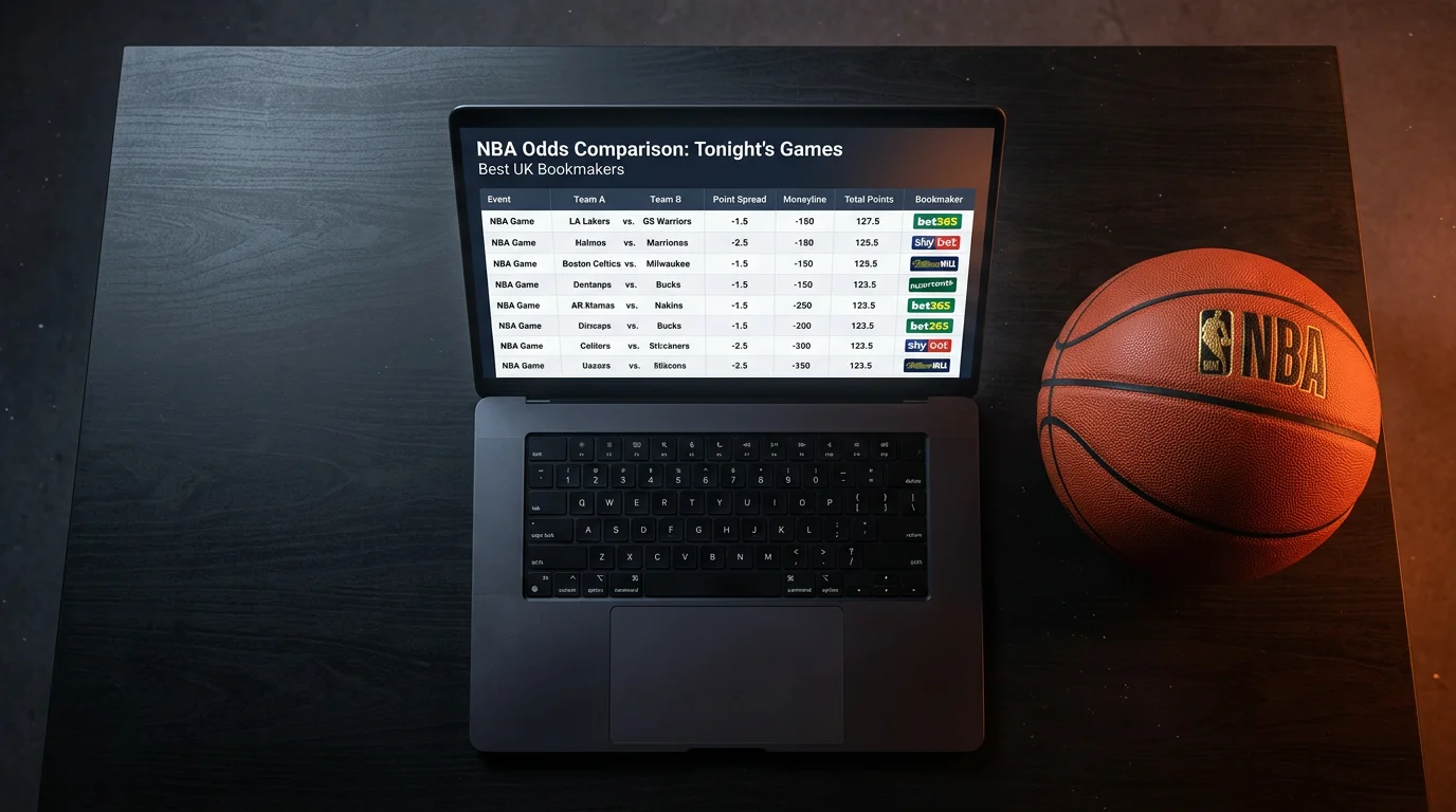 Comparison of best UK bookmakers for NBA betting odds and markets
